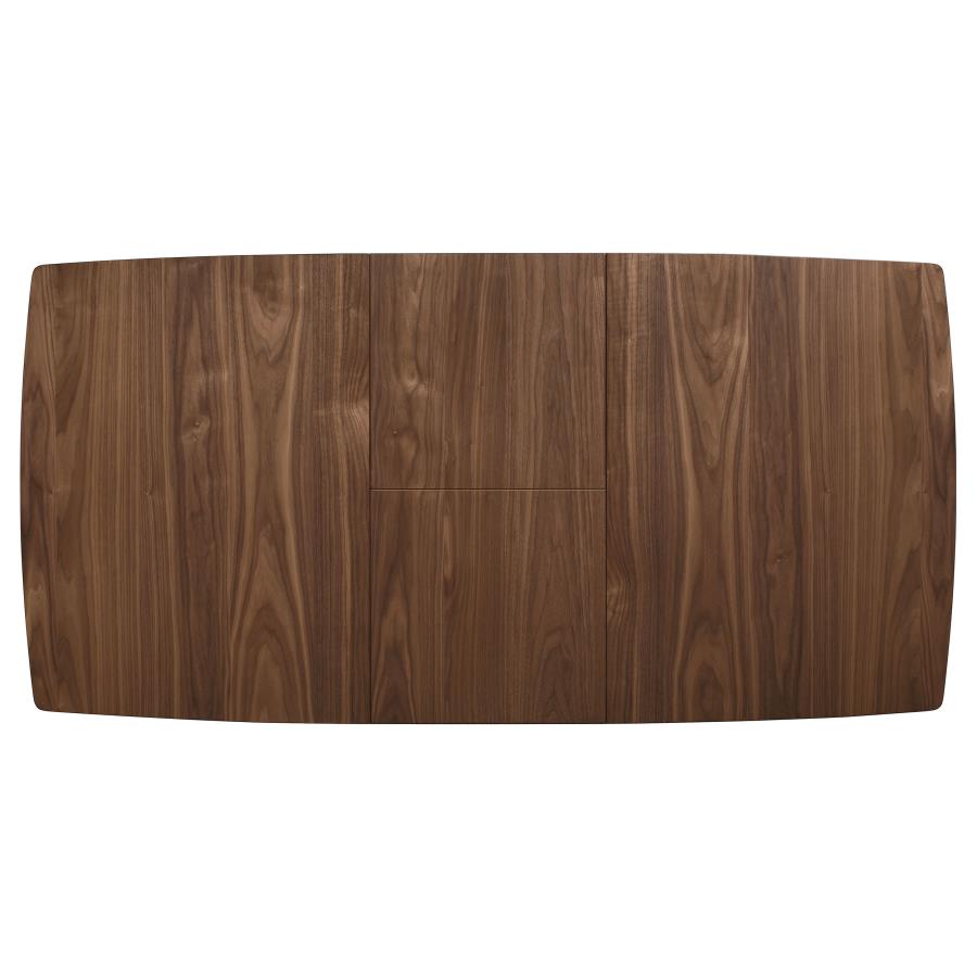 Alfredo 63-inch Extension Leaf Dining Table Natural Walnut-5