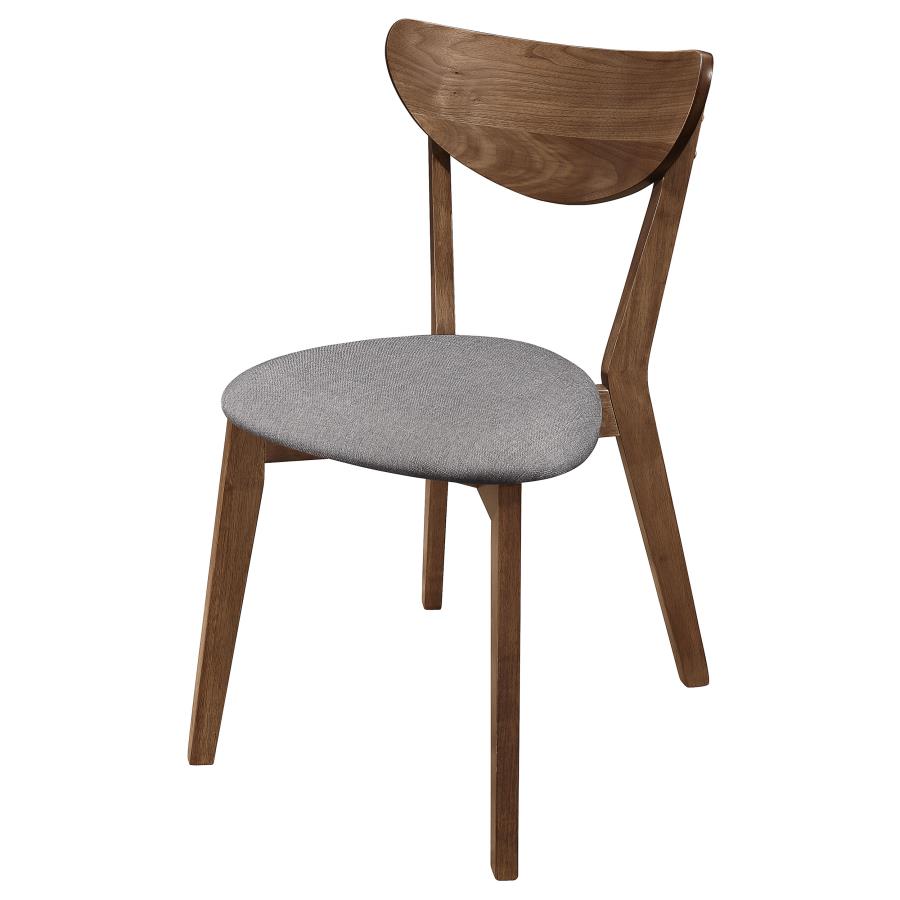 Alfredo Dining Side Chair Grey and Natural Walnut (Set of 2)-zoom-5