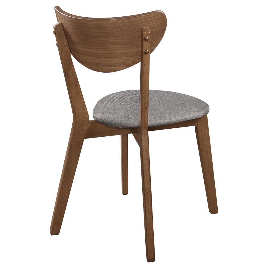 Alfredo Dining Side Chair Grey and Natural Walnut (Set of 2)-zoom-8