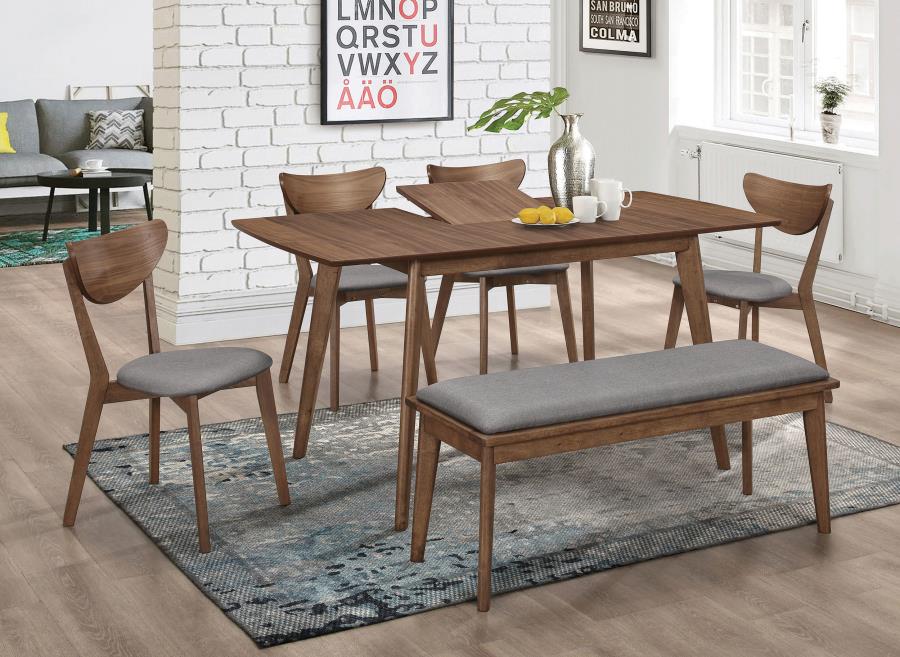 Alfredo Dining Side Chair Grey and Natural Walnut (Set of 2)-zoom-14