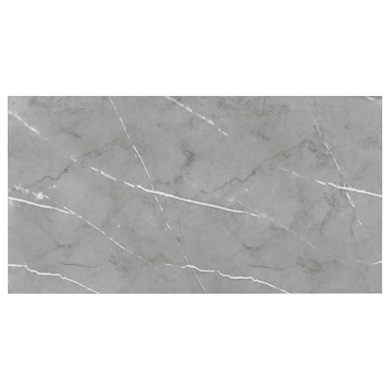 Sterling 72-inch Rectangular Dining Table Grey Faux Marble-zoom-