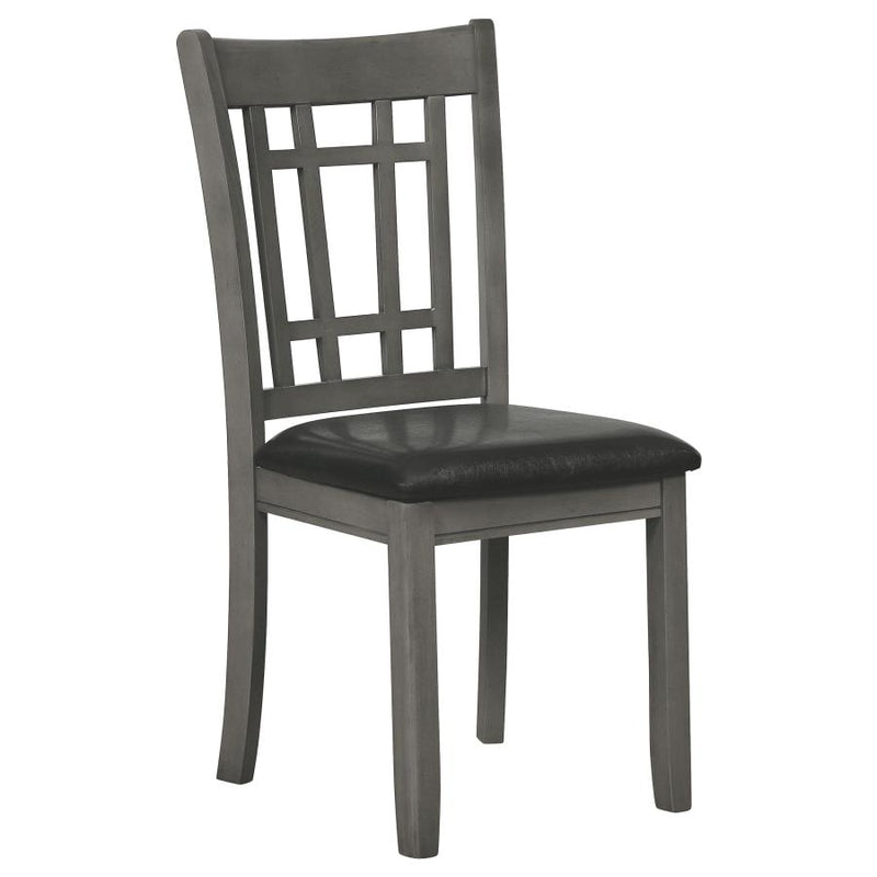 Lavon 5-piece Oval Extension Leaf Dining Set Medium Grey-zoom-