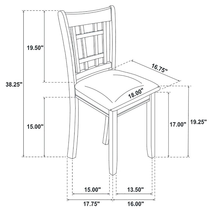 Lavon 5-piece Oval Extension Leaf Dining Set Medium Grey-15