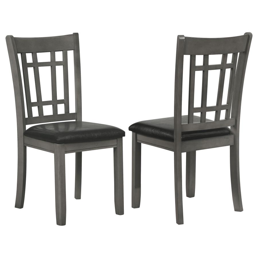 Lavon Wood Dining Side Chair Black and Medium Grey (Set of 2)-zoom-1