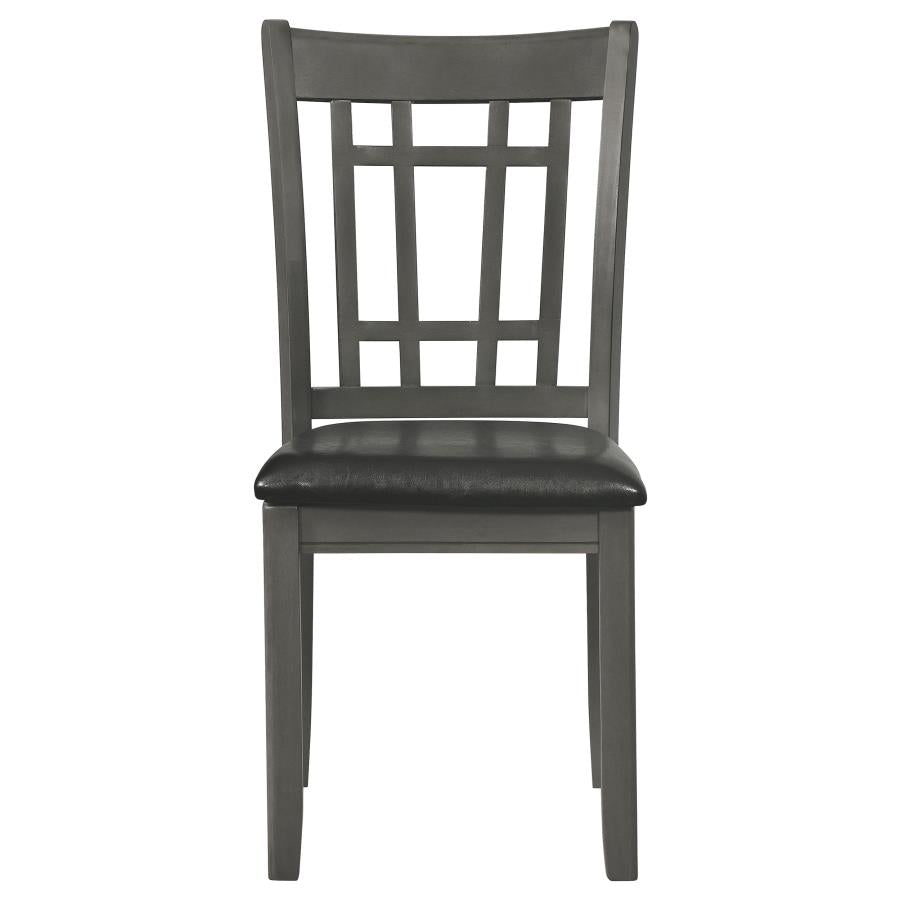 Lavon Wood Dining Side Chair Black and Medium Grey (Set of 2)-zoom-4