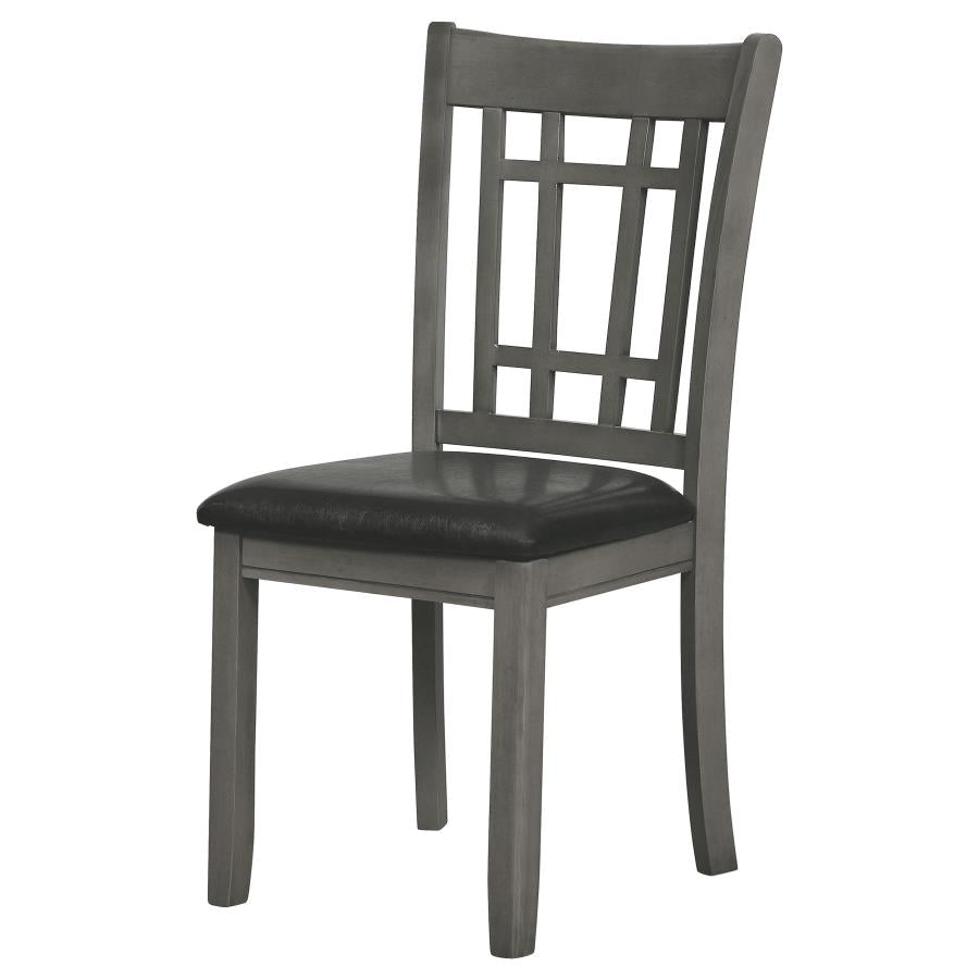 Lavon Wood Dining Side Chair Black and Medium Grey (Set of 2)-zoom-5