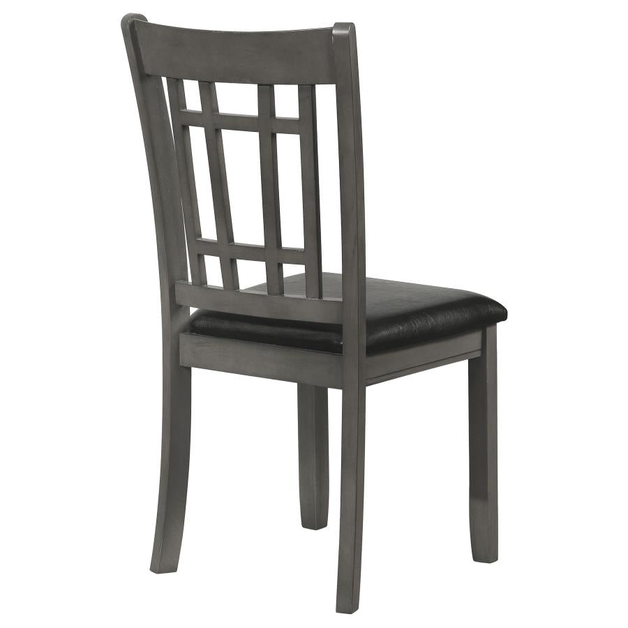 Lavon Wood Dining Side Chair Black and Medium Grey (Set of 2)-8