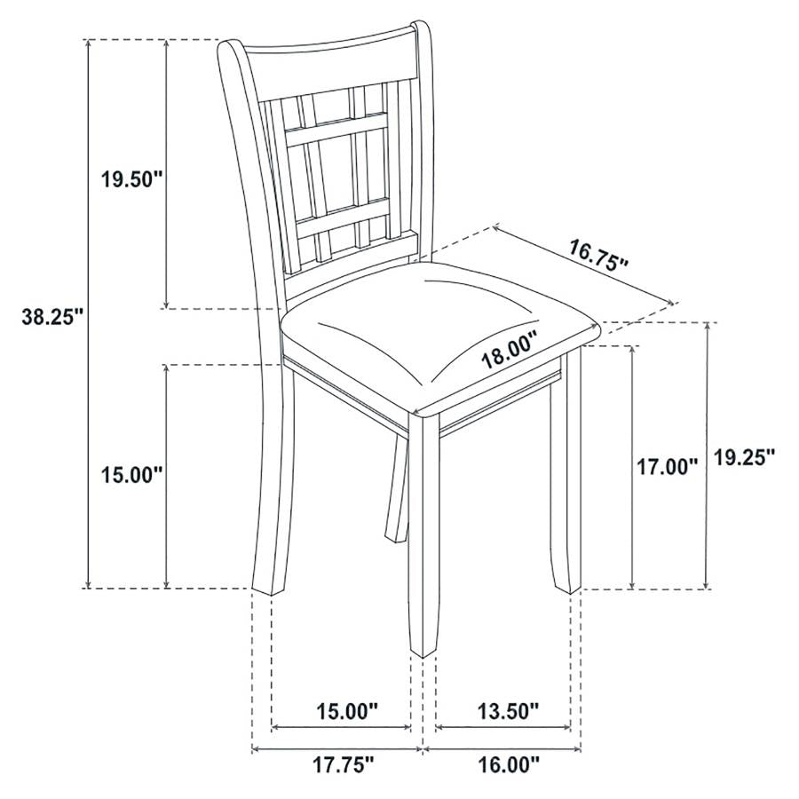 Lavon Wood Dining Side Chair Black and Medium Grey (Set of 2)-zoom-13