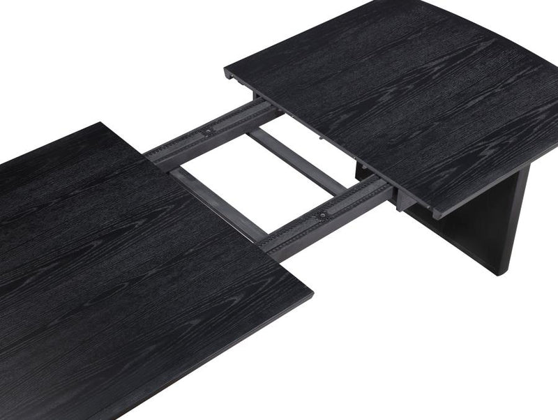 Brookmead 9-piece Extension Leaf Dining Table Set Black-zoom-