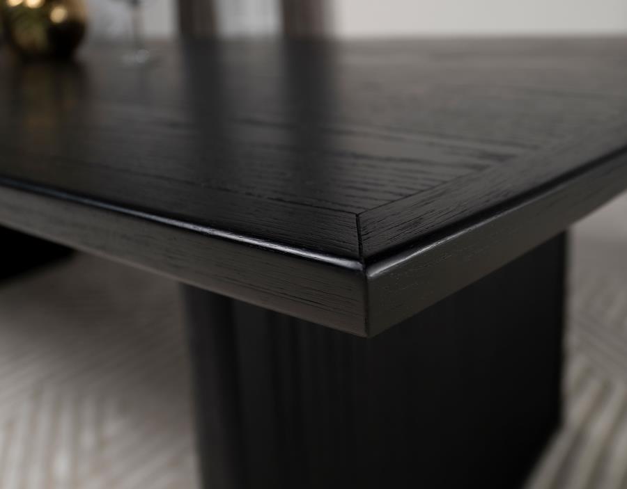 Brookmead 100-inch Extension Leaf Dining Table Black-zoom-11