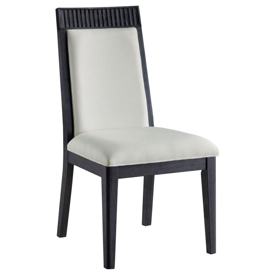 Brookmead Dining Side Chair Ivory and Black (Set of 2)-3
