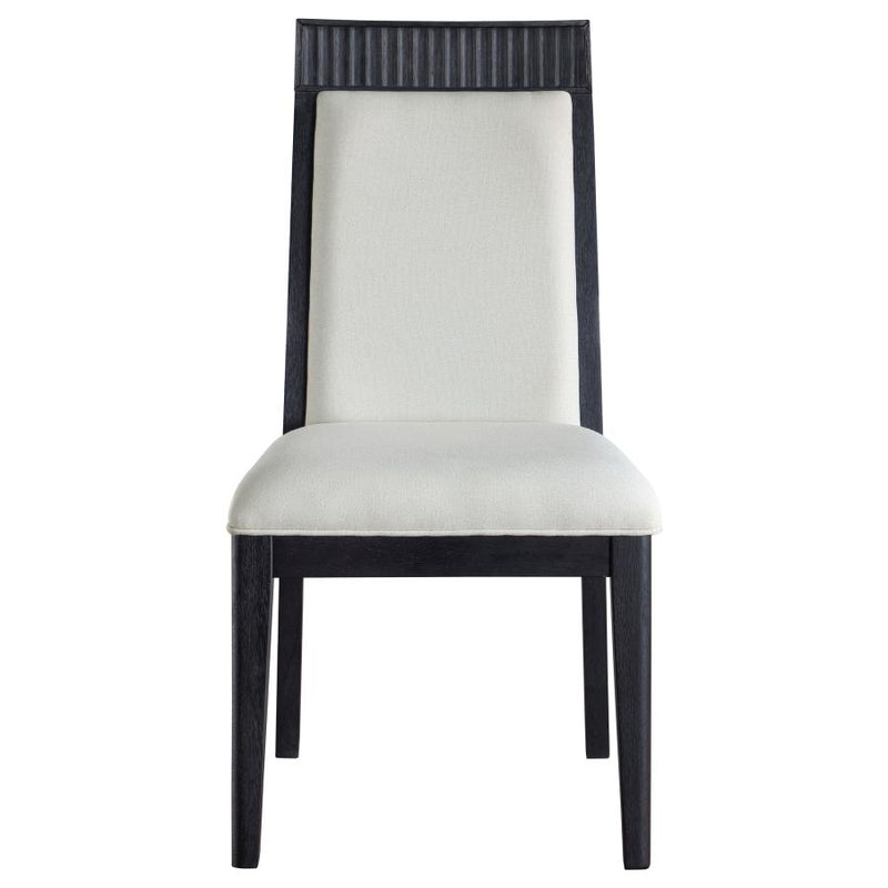 Brookmead Dining Side Chair Ivory and Black (Set of 2)-zoom-