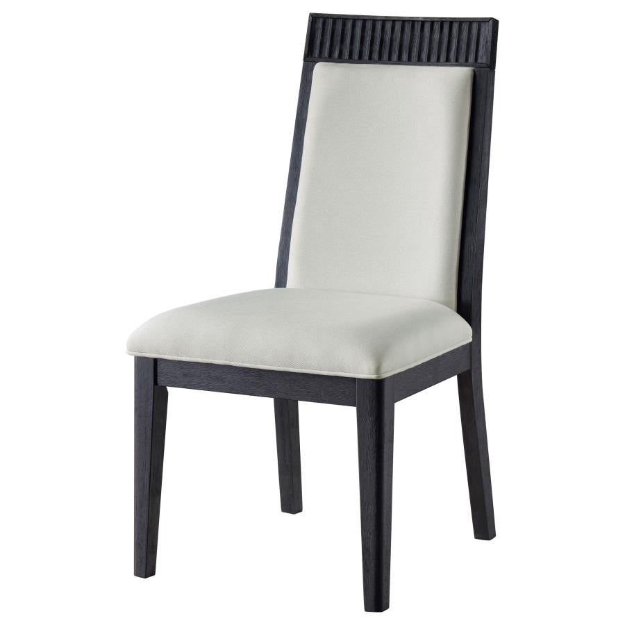 Brookmead Dining Side Chair Ivory and Black (Set of 2)-5