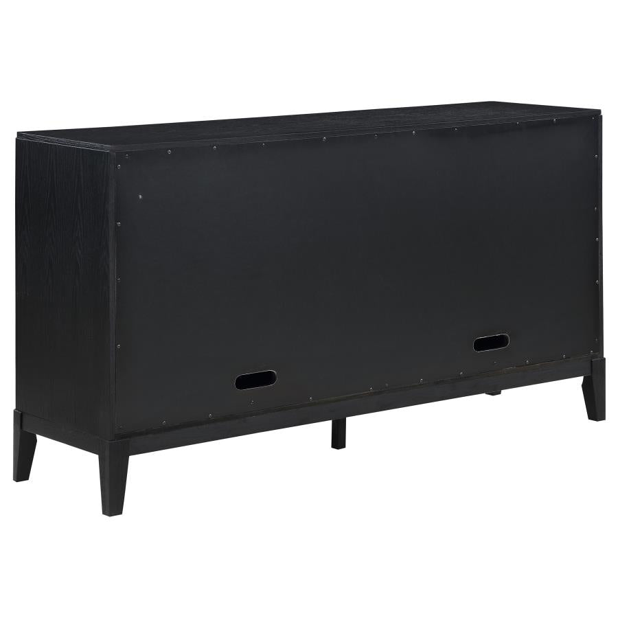 Brookmead 4-door Sideboard Buffet Storage Cabinet Black-7