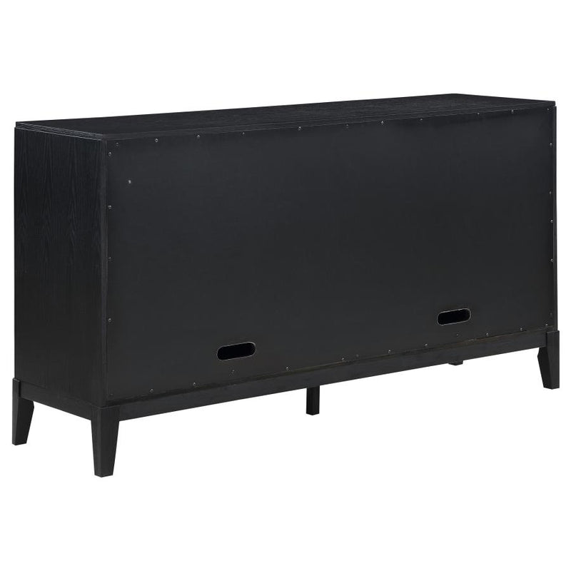 Brookmead 4-door Sideboard Buffet Storage Cabinet Black-zoom-