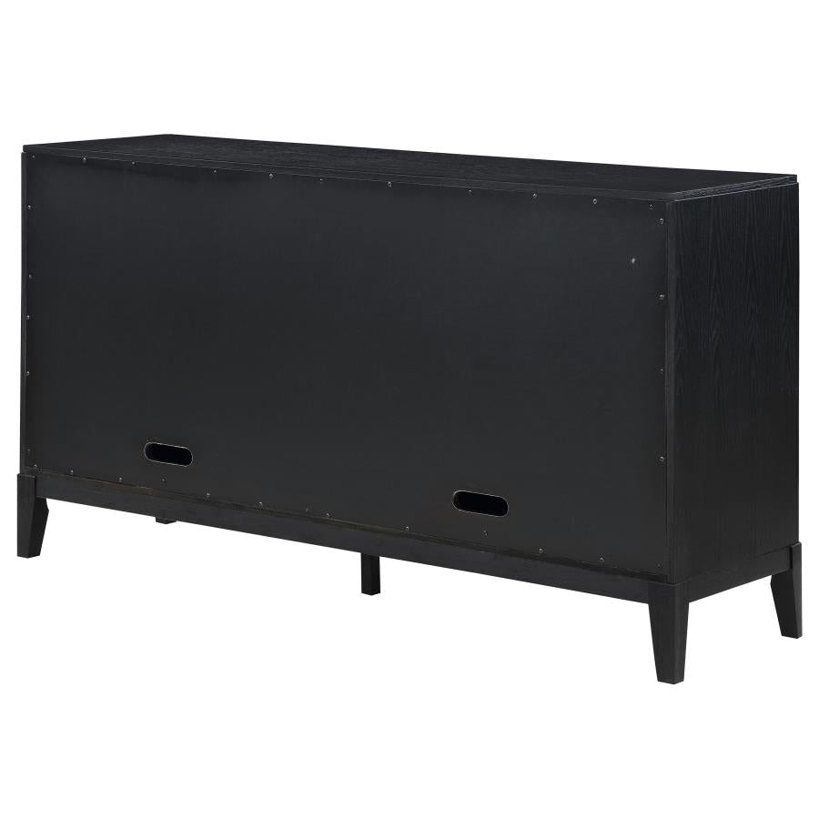 Brookmead 4-door Sideboard Buffet Storage Cabinet Black-zoom-9