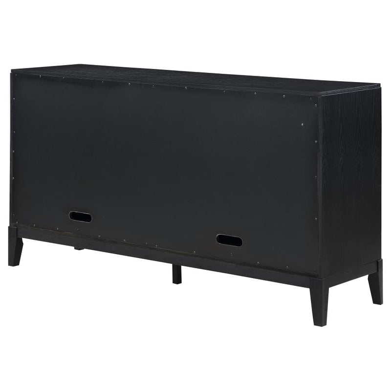 Brookmead 4-door Sideboard Buffet Storage Cabinet Black-zoom-