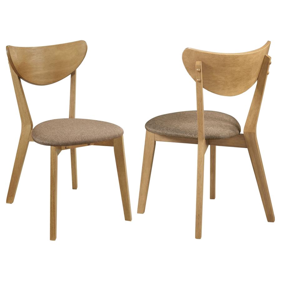 Elowen Wood Dining Side Chair Light Walnut (Set of 2)-1