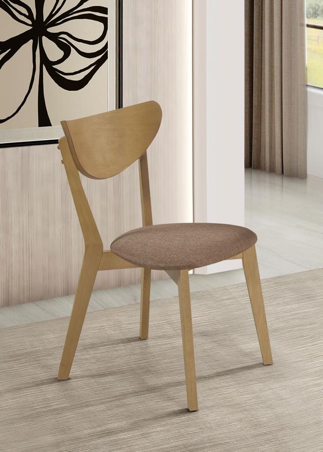 Elowen Wood Dining Side Chair Light Walnut (Set of 2)-zoom-