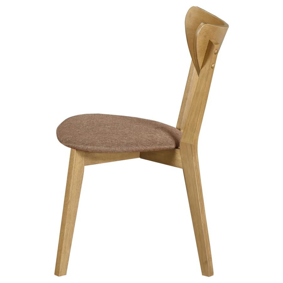 Elowen Wood Dining Side Chair Light Walnut (Set of 2)-zoom-6