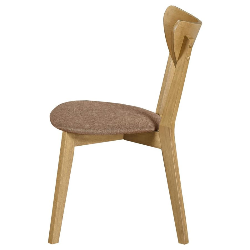 Elowen Wood Dining Side Chair Light Walnut (Set of 2)-zoom-