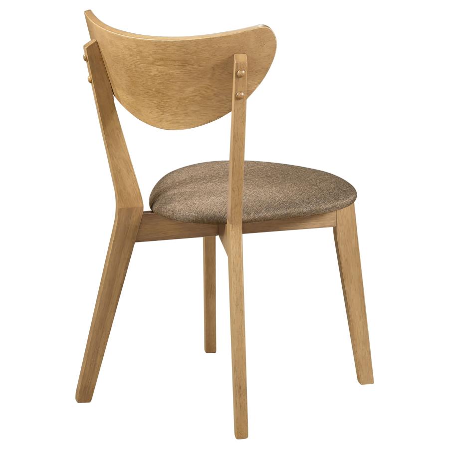 Elowen Wood Dining Side Chair Light Walnut (Set of 2)-8