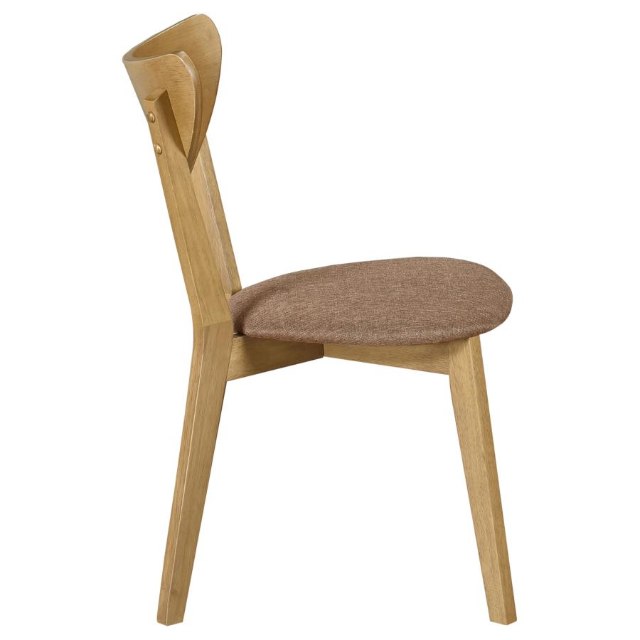 Elowen Wood Dining Side Chair Light Walnut (Set of 2)-9