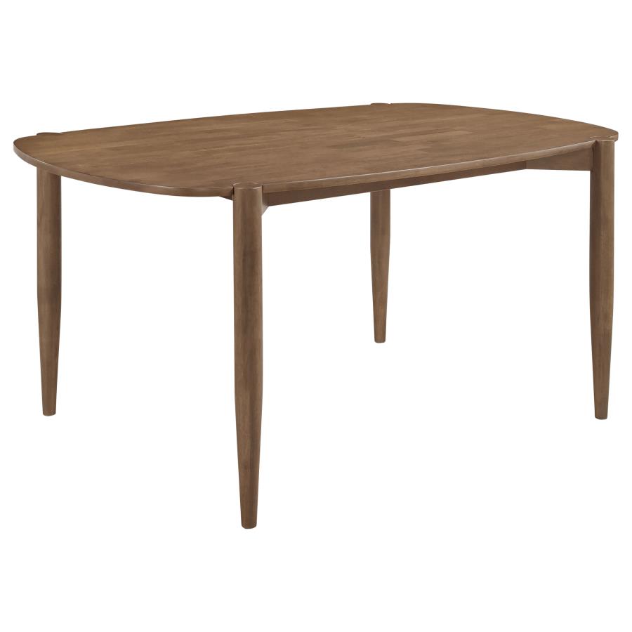 Dortch 5-piece Oval Solid Wood Dining Set Walnut-3