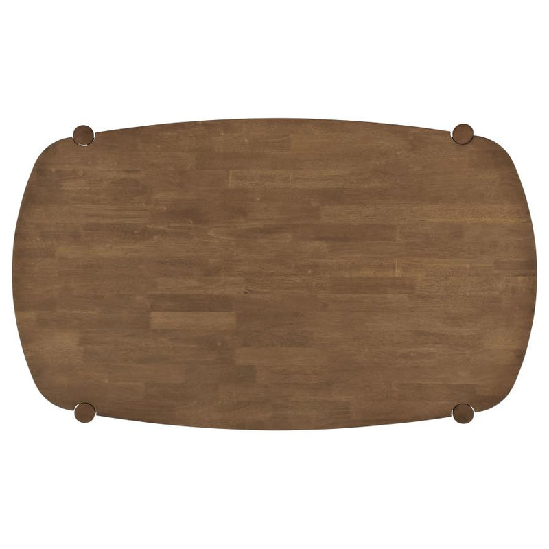 Dortch 5-piece Oval Solid Wood Dining Set Walnut-zoom-