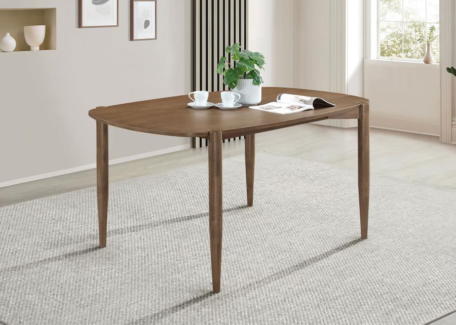Dortch Oval 63-inch Solid Wood Dining Table Walnut-zoom-2