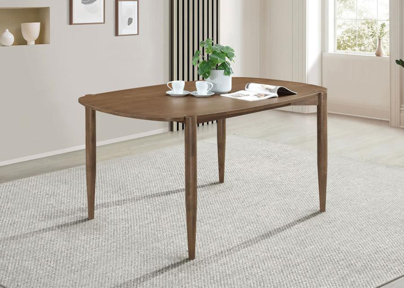 Dortch Oval 63-inch Solid Wood Dining Table Walnut-zoom-