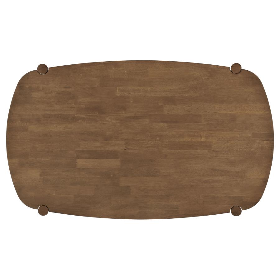 Dortch Oval 63-inch Solid Wood Dining Table Walnut-zoom-5
