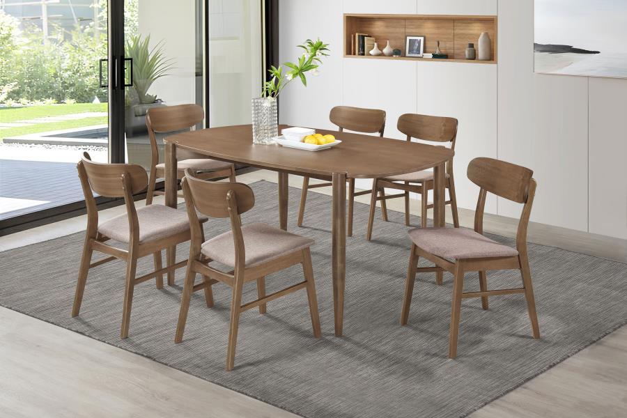 Dortch Oval 63-inch Solid Wood Dining Table Walnut-9
