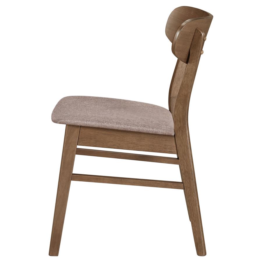 Dortch Dining Side Chair Walnut and Brown (Set of 2)-zoom-6
