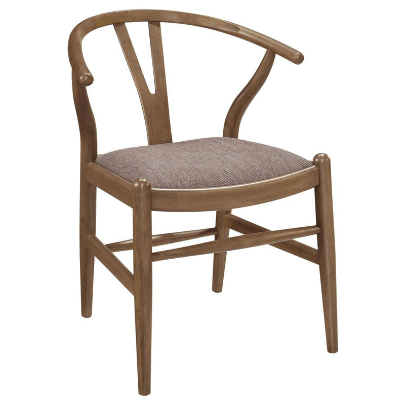 Dinah 5-piece Round Solid Wood Dining Set Walnut-zoom-