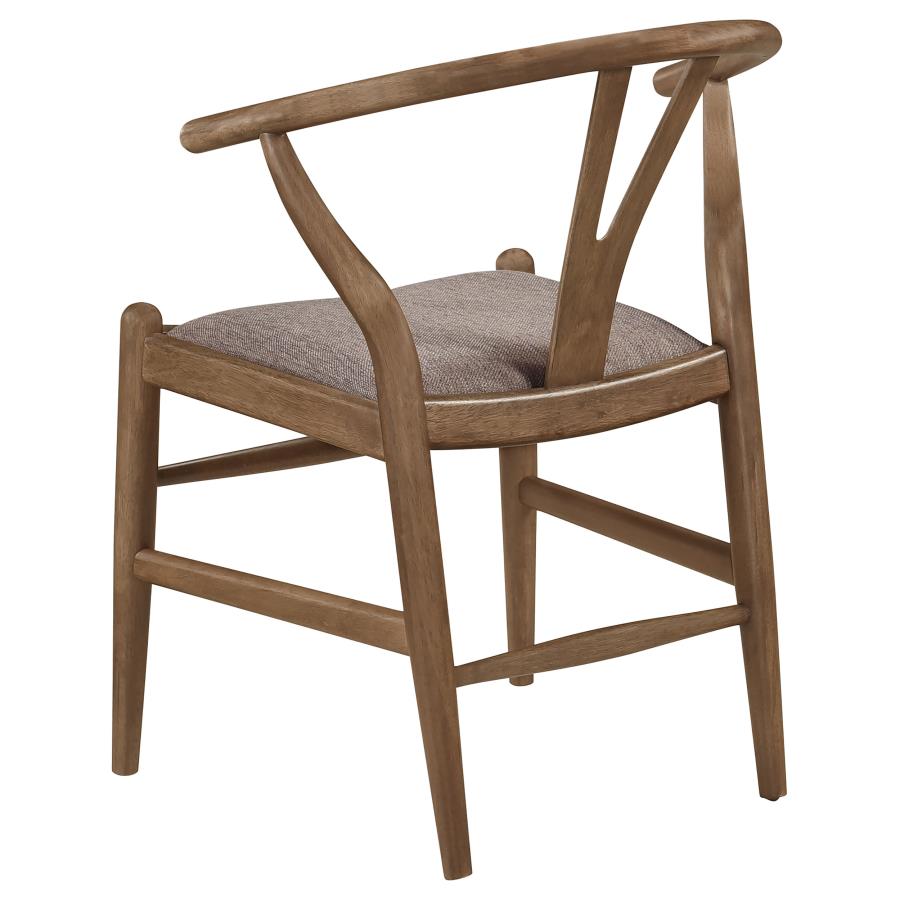 Dinah 5-piece Round Solid Wood Dining Set Walnut-8