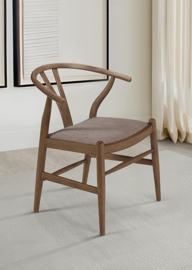 Dinah Wood Wishbone Dining Side Chair Walnut (Set of 2)-zoom-
