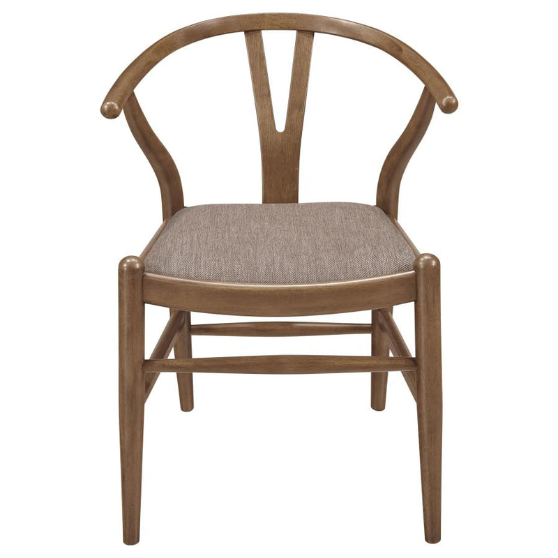 Dinah Wood Wishbone Dining Side Chair Walnut (Set of 2)-zoom-