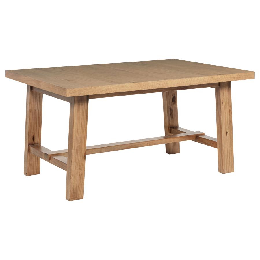 Middleton 76-inch Extension Leaf Dining Table Natural Brown-4