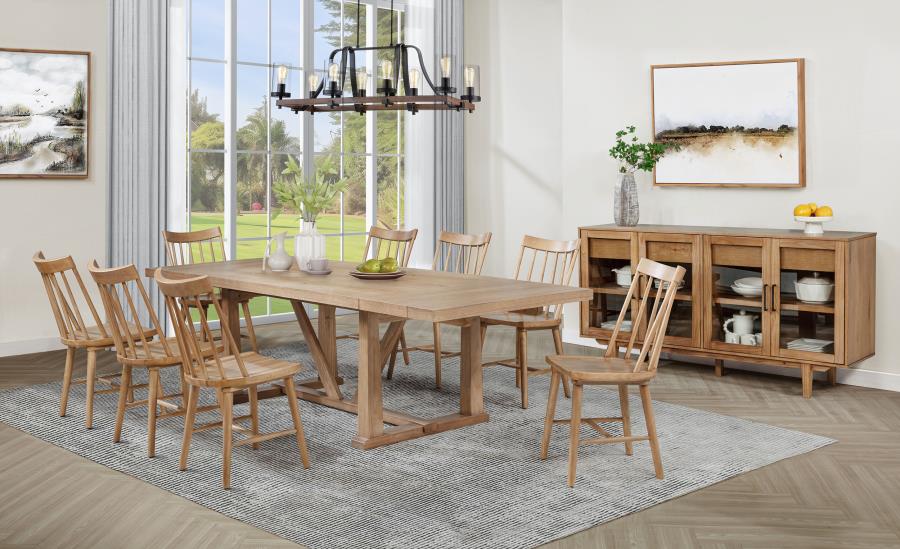 Middleton 10-piece Extension Leaf Dining Set Natural Brown-1
