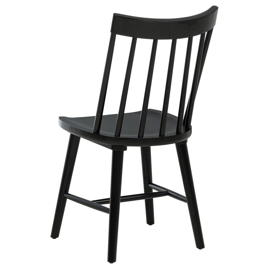 Middleton 7-piece Extension Leaf Dining Set Brown and Black-zoom-7