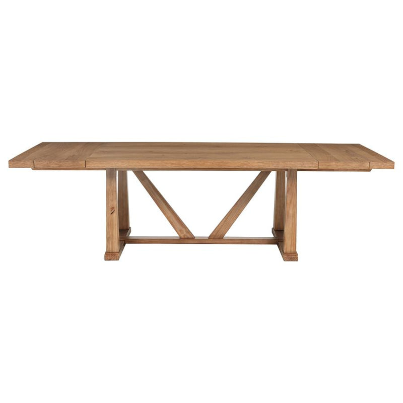 Middleton 106-inch Extension Leaf Dining Table Natural Brown-zoom-