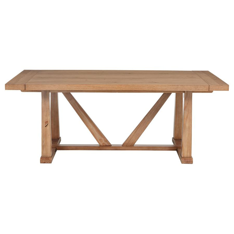 Middleton 106-inch Extension Leaf Dining Table Natural Brown-zoom-