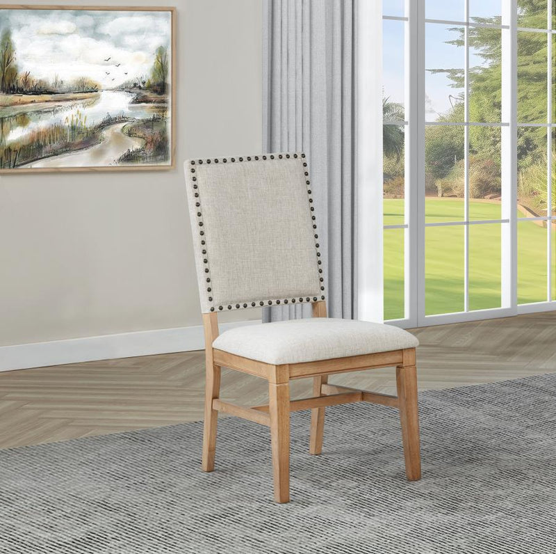 Middleton Upholstered Dining Side Chair Beige (Set of 2)-zoom-