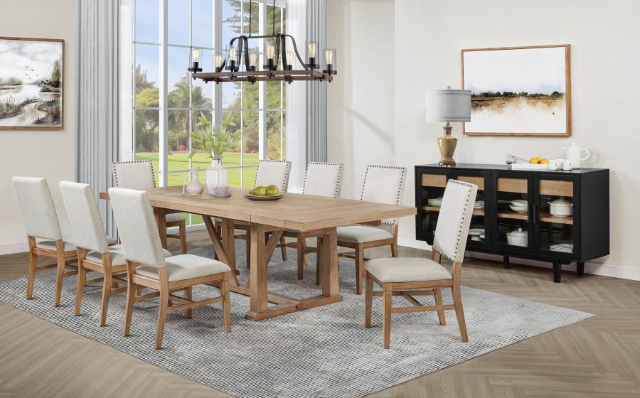Middleton Upholstered Dining Side Chair Beige (Set of 2)-zoom-16