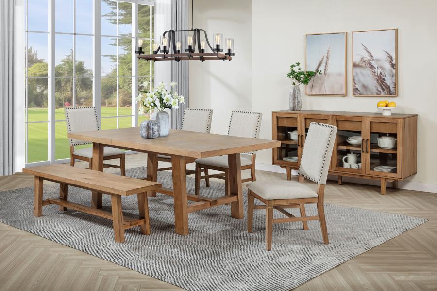 Middleton Upholstered Dining Side Chair Beige (Set of 2)-zoom-17