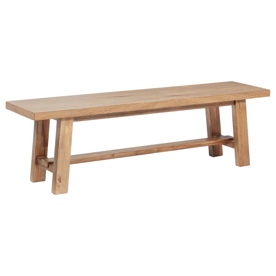 Middleton 60-inch Wood Backless Dining Bench Natural Brown-zoom-1
