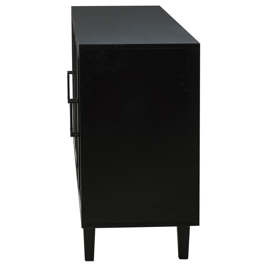 Middleton 4-door Sideboard Server with Dual Drawers Black-zoom-6