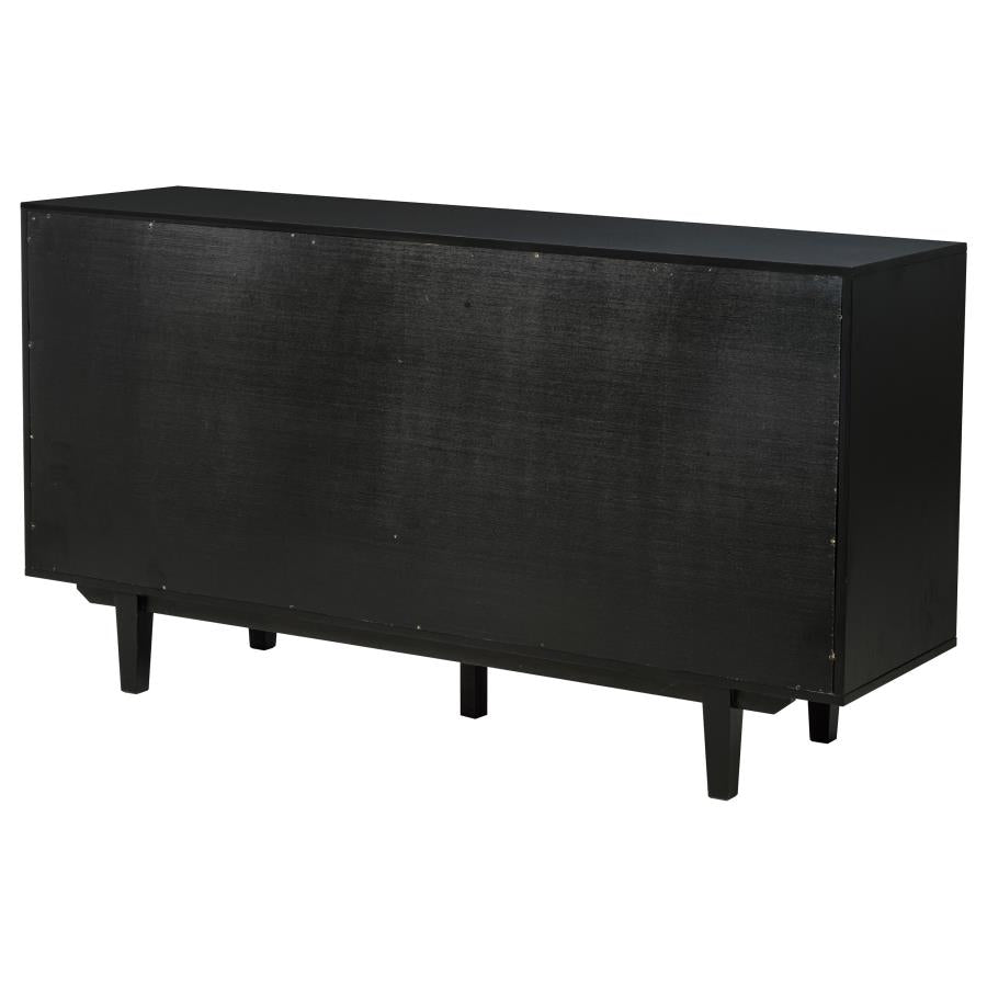 Middleton 4-door Sideboard Server with Dual Drawers Black-9
