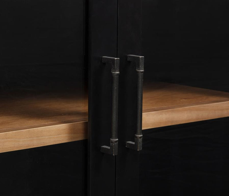 Middleton 4-door Sideboard Server with Dual Drawers Black-zoom-